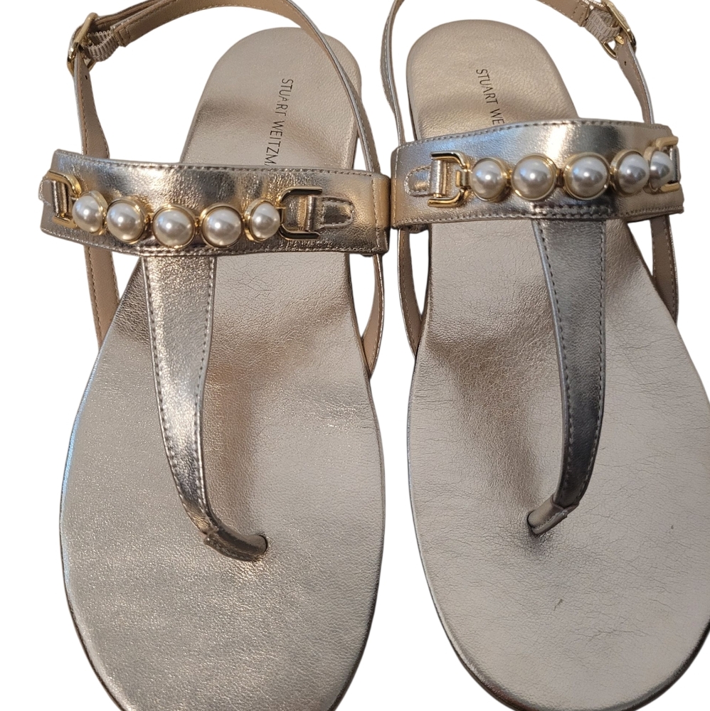 Stuart Weitzman Perla T-strap Sandals